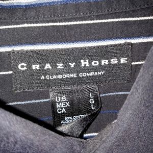 Crazy Horse by Claiborne black with design